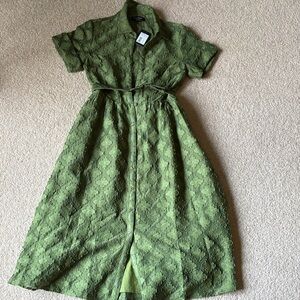 NWT Kate Spade New York Belted Midi Shirt Dress XS